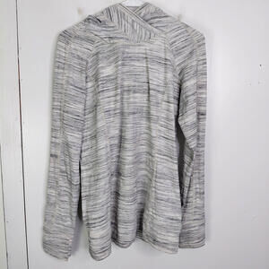Lululemon Womens 10 Think Fast Hoodie Space Dye Sweatshirt Athleisure Pullover